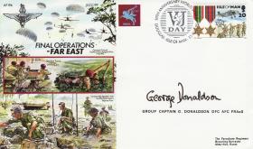 Far East Commemorative Cover signed by Cpt Donaldson