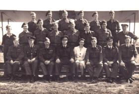 Group portrait of glider pilot training course, probably 1942