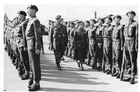 HRH Princess Royal inspects the newly-formed 6th Airborne Divisional Signals, Bulford, Sept 1943