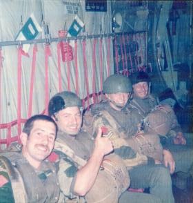 Men of Para Sqn RAC onboard for a jump onto the Isle of Skye, mid 1970s