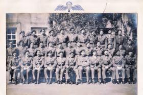 Group photograph of 1st Para Bn Officers (prior to Arnhem), Bourne, 1944.