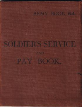 Pte William Ralphs' replacement Army Pay Book