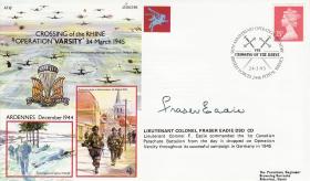Operation Varsity Commemorative Cover signed by Lt Col Eadie