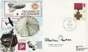 Airborne Forces Ringway Commemorative Cover signed by Alistair Pearson