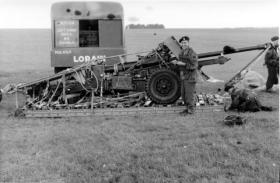 Ordnance Quick Firing 17 Pounder during air drop trials, July 1959.