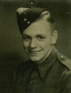 Leslie Allsopp as a young soldier, c.1942