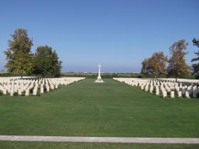 View of Bari War Cemetery, Italy 2011.