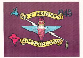 Design for the 2nd British Independent Pathfinder Company Standard, c1945-6.