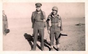Neville Lutener with Lt G Longhurst, c1944.