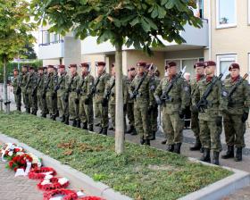 Polish Airborne Forces at the memorial service, Driel September 2012.