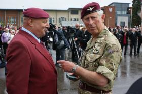 HRH Prince Charles Presents a PRA Award to Colin Comley at the Medals Parade, Colchester, June 2011