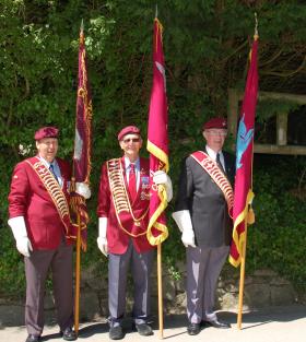 PRA Standard Bearers at Trebah Military Day, 2009