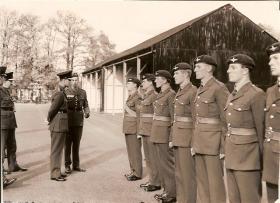 Inspection of Guards Paras by HRH Duke of Edinburgh, 1962