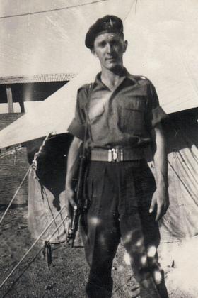 Pte Ernie Elston, Nathanya Palestine c 1947