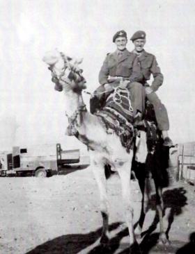 Alex Dunbar and Bobby Rankin, C Coy, 1 PARA, Fayid Egypt, Canal Zone, 1950s.