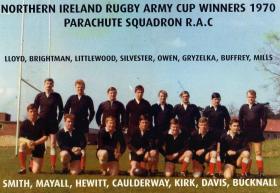 Northern Ireland Rugby Army Cup Winners, PARA Sqn RAC, 1970.