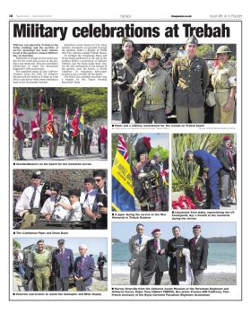 Newspaper article on Trebah Military Day 2012