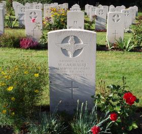 Gravestone of L/Cpl W Garibaldi, Oosterbeek War Cemetery, Arnhem.
