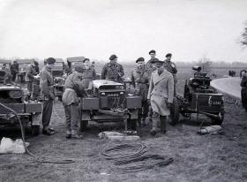 HM The King visits 261 Fld Pk Coy and inspects their equipment, March 1944