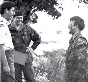OS HRH Prince of Wales visits 2 PARA, May 1979.