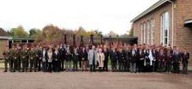 Group photograph at the funeral of Major Timothy, Exeter, 3 November 2011