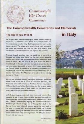 Commonwealth Cemeteries and Memorials in Italy