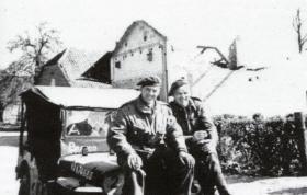 Sgt Scott MM and Padre Bristoe, 6 April 1945.