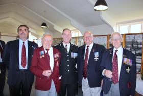 Members of the PRA with the Chief Constable of Humberside, Airborne Forces Day, Eden Camp, 2010