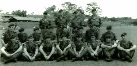 No 1 Platoon, A Company, 2 PARA, Kota Tinggi, Malaya Jungle Training School, c1965.