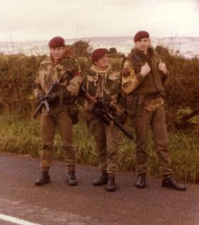 Men of Para Sqn RAC on Vehicle Checkpoint (VCP) duty, Northern Ireland, c.1975