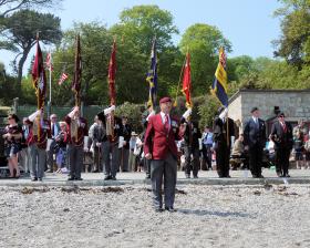 Standard Bearers at Trebah Military Day 2012