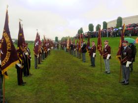 PRA Standard Bearers at the dedication ceremony of the National Memorial at the NMA, 13 July 2012.