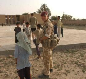 Cpl Paul Davis in Iraq, 2003