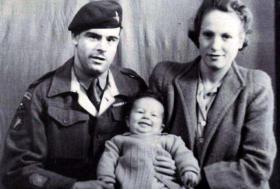 Stanley and Eleanor Aylward with their first child David, date unknown.