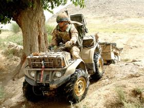 A Quad ATV on operations, Afghanistan, 2008.