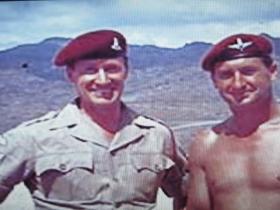 S/Sgt Riordan with D Company Sgt in Radfan circa 1965