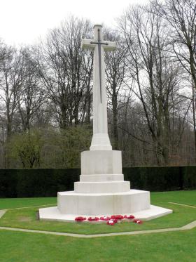 The Cross of Sacrifice at Reichswald Forest War Cemetery, Germany, 2010