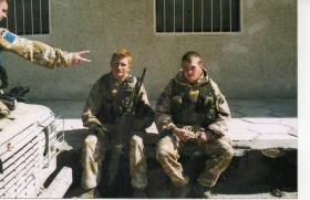 Two members of 2 PARA during Op Telic, Iraq