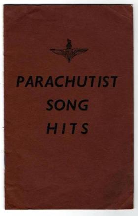 Pages from 'Parachutist Song Hits' book, c1943.