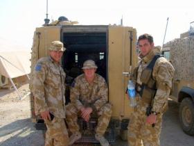 Pte Phillipson, Sgt Scott and Pte Holland-Muter, 2 PARA, Iraq, 2005.