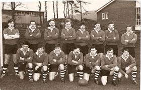 Group photograph of the Parachute Squadron Rugby Team, Northern Ireland, 1972.