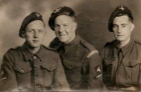 Pte Charles O'Hara and two pals, date unknown.