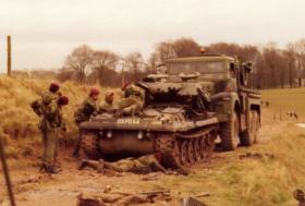 PARA SQN RAC, Scorpion Repairs on Salisbury Plain c1973.