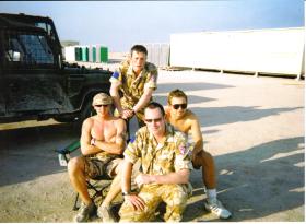 Members of 2 Para  at Shaibah Logistics Base, Iraq, Op Telic