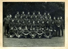 1st Airborne Division Workshops, R.E.M.E. Warrant officers and Senior Ranks, Sleaford, Lincolnshire, July 1944.
