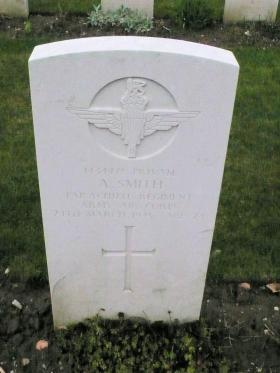 Headstone of Pte Arthur Smith, Reichswald Forest, 2010.