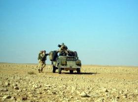2 PARA Sniper Platoon WMIK, Saudi Border, Iraq, 2005.
