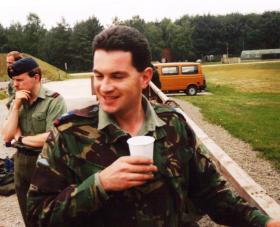 Stuart Mackie, whilst serving with RAF Provost, Germany, 1990
