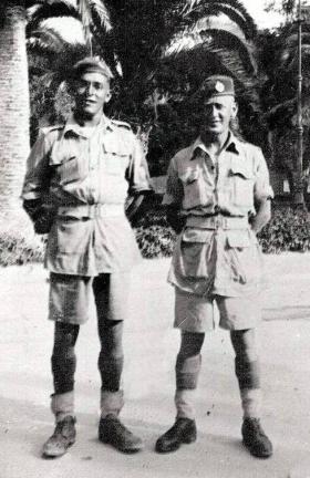 'Bobby' Evans and mate, Taranto, Italy, 11 September 1943.