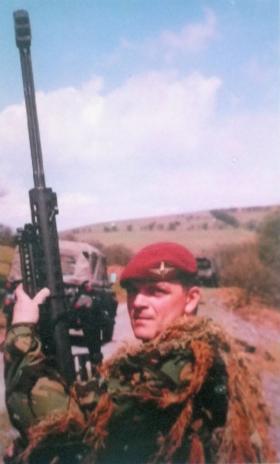 Sgt Paul Tonks, Instructor, Sniper Wing, Infantry Battle School, Brecon, c1998.